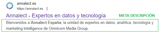 Meta Descripción en el SEO On-Page